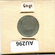 25 CENTS 1849 NIEDERLANDE NETHERLANDS SILBER Münze #AU296.D - Gold- & Silbermünzen