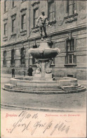 ! Breslau , Wroclaw, Oberschlesien, Brunnen An Der Universität, 1906, Alte Ansichtskarte - Polen