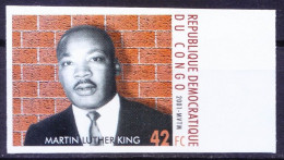 Congo 2001 MNH Imperf, Martin Luther King, Nobel Peace Winner Millennium - Martin Luther King