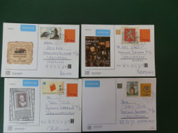 KARTONNEN DOOS 12/LOT603  4 CP    SLOVENSKO + TIMBRES  CESKA - Postales