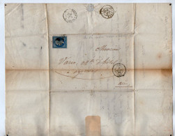 TB 4160 - 1860 - LAC - Lettre De Mr BUISSON à LYON Pour Mr VARIN Maître D'Hôtel à OYONNAX - 1849-1876: Classic Period