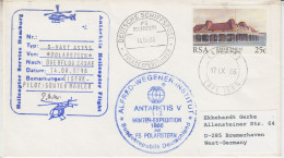 South Africa  Heli Flight Polarstern Überfluge Sanae 14.08.1986  (ML153C) - Polar Flights