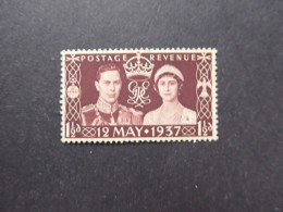 GREAT BRITAIN SG 461 KING GEORGE VI CORONATION 3 MINT Stamps - ....-1951 Pre-Elizabeth II