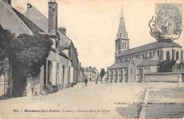 CPA 45 OUZOUER SUR LOIRE GRANDE RUE EGLISE - Other & Unclassified