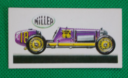 Trading Card - Brooke Bond Tea- History Of The Motor Car - 1928 Miller Front Wheel Drive - (6,8 X 3,7)-Série 50 - N° 30 - Moteurs