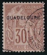 Guadeloupe N°22 - Signé Brun - Oblitéré - TB - Used Stamps