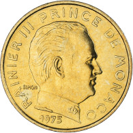 Monnaie, Monaco, Rainier III, 10 Centimes, 1975, Prince De Monaco, TTB - 1960-2001 Nouveaux Francs