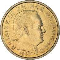 Monnaie, Monaco, Rainier III, 10 Centimes, 1962, TTB+, Bronze-Aluminium - 1960-2001 Nouveaux Francs