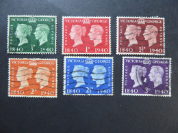 GREAT BRITAIN SG 479-84 CENTENARY OF ADHESIVE STAMPS Fine Used - ....-1951 Pre Elizabeth II