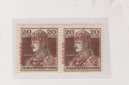 HUNGARY 1919 SZEGED SZEGEDIN Locals Mi 23 Pair  Hinged - Emissioni Locali