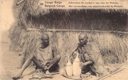 CONGO - Fabrication De Cruches à Eau Chez Les Wahutu - Carte Postale Ancienne - Andere & Zonder Classificatie