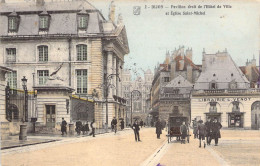 FRANCE - 21 - DIJON - Pavillon Droit De L'hôtel De Ville Et L'église Saint Michel - Carte Postale Ancienne - Dijon