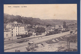 CPA Suisse > VD Vaud Cossonay Gare Station Chemin De Fer Train Circulé - Cossonay