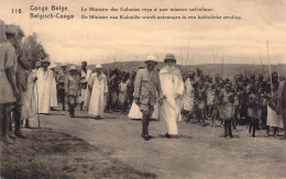 CONGO - Le Ministre Des Colonies Reçu à Une Mission Catholique - Carte Postale Ancienne - Autres & Non Classés