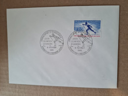 Lettre ANDORRE FDC 1980 Jeux Olympiques Hiver - Covers & Documents