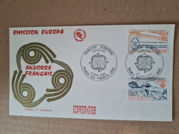 Lettre ANDORRE FDC 1982 EUROPA - Covers & Documents