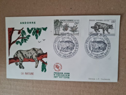 Lettre ANDORRE FDC 1982 LA NATURE - Covers & Documents