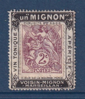 France - YT N° 108 - Sur Porte Timbre - Mignon - 1900 à 1924 - Nuevos