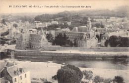 FRANCE - 22 - LANNION - Vue Générale - La Communauté Ste Anne - Edition Godin - Carte Postale Ancienne - Lannion