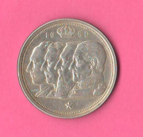 Belgio 100 Francs 1950 Belgique Famille Royale Royal Family Silver Coin - 100 Francs