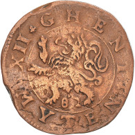 Monnaie, Pays-Bas Espagnols, 12 Myten, 1582, Gand, TB+, Cuivre - …-1795 : Periodo Antico