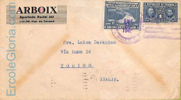 Ad6315 - PANAMA  - Postal History -  Commercial COVER  To  ITALY  1940 - Panama