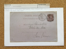 MONACO 1890 -1909 RANGE OF USED POSTAL STATIONERY+UNUSED REPLY SECTION (5+1) - Cartas & Documentos