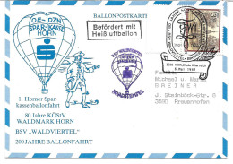 2306m: Österreich 1984, Heißluftballon Horn, Sparkassenfahrt, KöstV Waldmark Horn - Horn