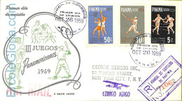 Ad6317 - PANAMA - Postal History - FDC COVER 1959  BASEBALL Basketball BOXING - Panama