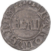 Monnaie, France, Charles VI, Denier Parisis, 1385-1422, TB+, Billon - 1380-1422 Carlos VI El Bien Amado