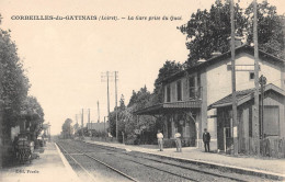 CPA 45 CORBEILLE DU GATINAIS LA GARE PRISE DU QUAI - Otros & Sin Clasificación