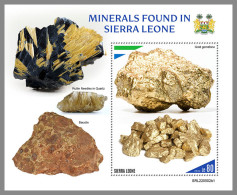 SIERRA LEONE 2022 MNH Minerals Mineralien Mineraux S/S I - OFFICIAL ISSUE - DHQ2316 - Minéraux