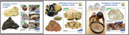 SIERRA LEONE 2022 MNH Minerals Mineralien Mineraux M/S+2S/S - OFFICIAL ISSUE - DHQ2316 - Minéraux