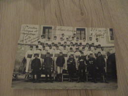 Carte Photo Militaires Militaria 1ère Section Français Et Indigènes Au Centre Capitaine Arnaud - Personnages