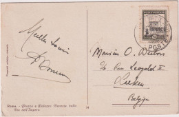 VATICAN > 1938 POSTAL HISTORY > POSTCARD FROM VATICAN TO LAEKEN, BELGIUM - Storia Postale