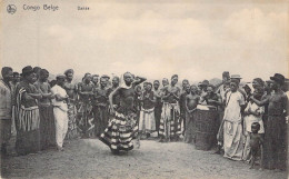 CONGO BELGE - La Danse - Carte Postale Ancienne - Belgisch-Kongo