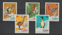 Cuba 1974 Faune Disparue 1788-92, 5 Val ** MNH - Unused Stamps