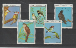 Cuba 1977 Oiseaux 1987-91, 5 Val ** MNH - Unused Stamps