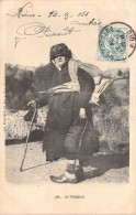 FOLKLORE - Auvergne - Vieille Dame - Carte Postale Ancienne - Otros & Sin Clasificación