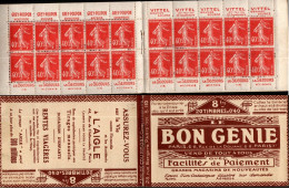 CARNET 194-C 4 SEMEUSE CAMEE "LE BON GENIE". SEULE PROPOSITION Sur DELCAMPE. PRIX BAS. Parfait état. - Old : 1906-1965