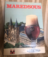 Biere Maredsous Rare Carton Pub Ancien 40x30cm - Plaques En Carton