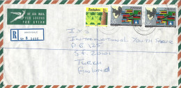 Zimbabwe 1986 Greendale Flag SADCC Cooperation Tobacco Registered Cover - Enveloppes