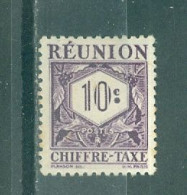 REUNION - TIMBRES-TAXE N°26* MH Trace De Charnière SCAN DU VERSO. - Timbres-taxe