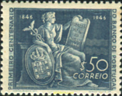 637386 HINGED PORTUGAL 1946 CENTENARIO DE LA BANCA DE PORTUGAL - Otros & Sin Clasificación