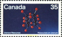 130137 MNH CANADA 1980 RECURSOS DEL URANIO - Andere & Zonder Classificatie