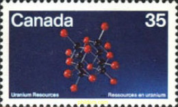 130137 MNH CANADA 1980 RECURSOS DEL URANIO - Minéraux