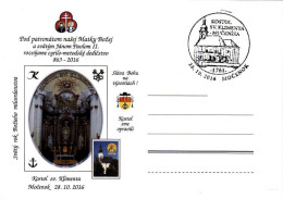 Slovakia 2016, Carte Postale Močenok 28. 10. 2016, Kostol St. Kliment - Covers & Documents