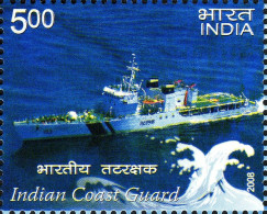 India 2008 Indian Coast Guard 1v STAMP MNH As Per Scan - Autres (Mer)