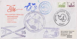 Russia   Antarctic Heli Service Cover Ca Signy, Palmer, Prat, Jubany Ca Bellinghausen 15.01.1995 (ML159C) - Polar Flights