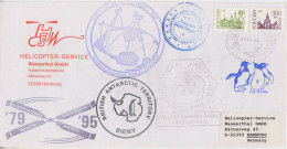 Russia Antarctic Heli Service Cover Ca Signy, Jubany, Esperanza, San Martin, Faraday Ca Bellinghausen 15.02.1995(ML160) - Polar Flights